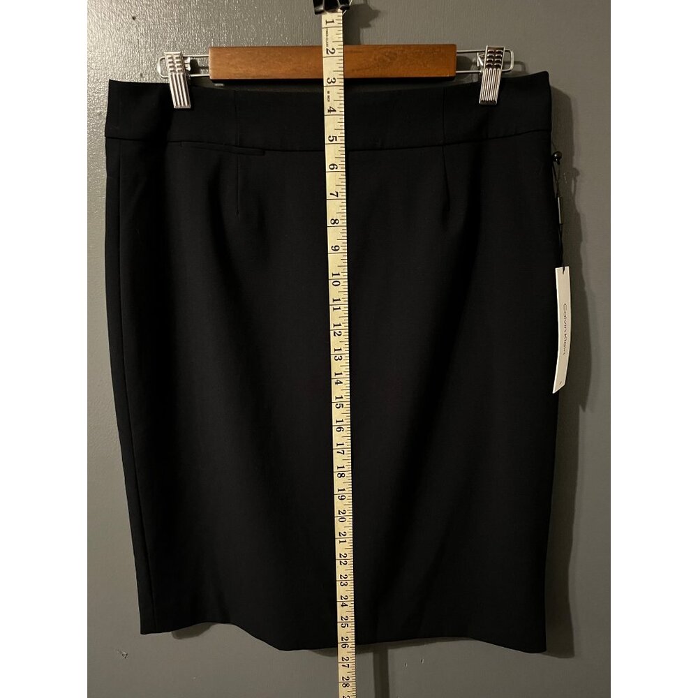 Calvin Klein Womens Classic Black Pencil Skirt Size 10 Workwear
